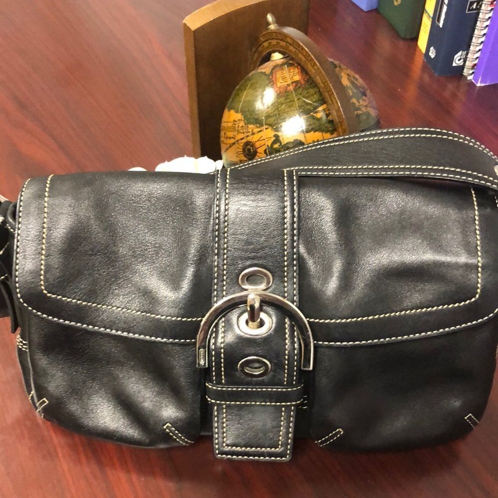 [Coach] Vintage Leather Mini Hobo Bag Purse